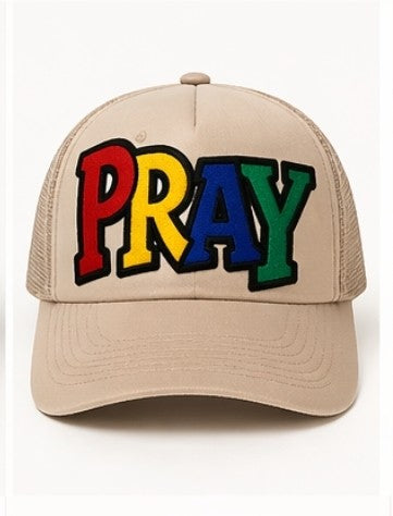 PRAY - Trucker Hat (Multi-Color Embroidery)