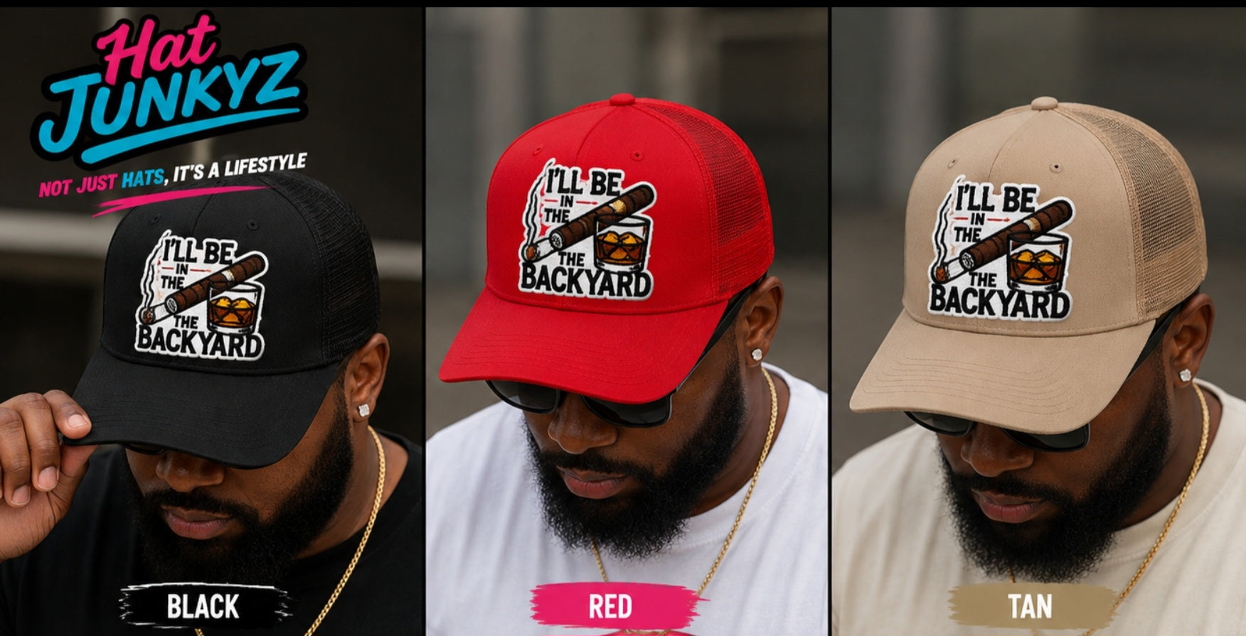 I’ll be in the backyard cigar - Trucker Hat